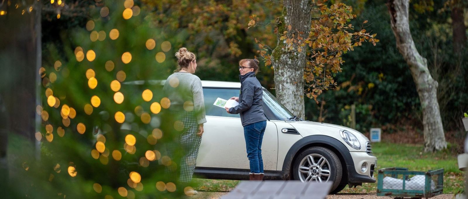 A customer checks in at Christmas time at Back of Beyond